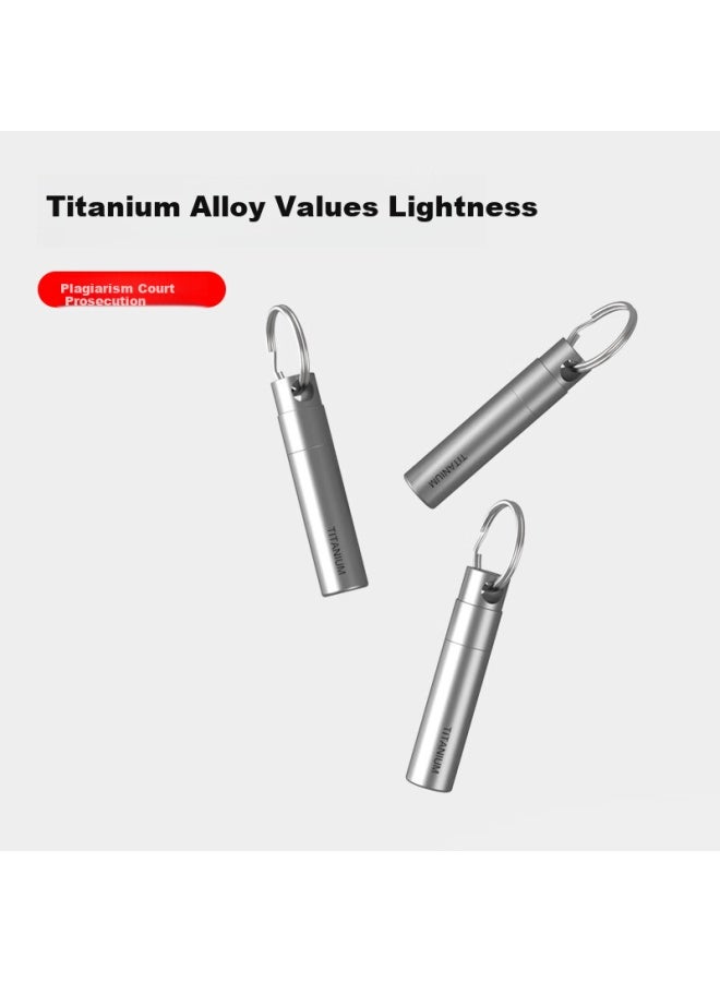 Laben Titanium Alloy Keychain Sim Card Ejector Pin Key Holder Phone Sim Card Removal Tool Storage Universal Portable Multi-function Disassembly Express Edc - Image 3