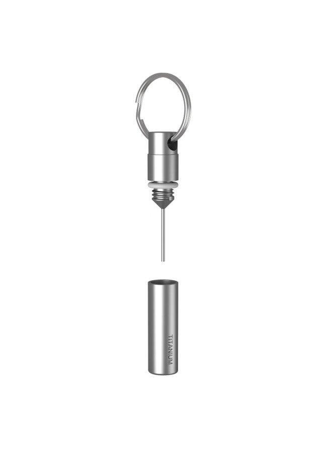 Laben Titanium Alloy Keychain Sim Card Ejector Pin Key Holder Phone Sim Card Removal Tool Storage Universal Portable Multi-function Disassembly Express Edc - Image 5