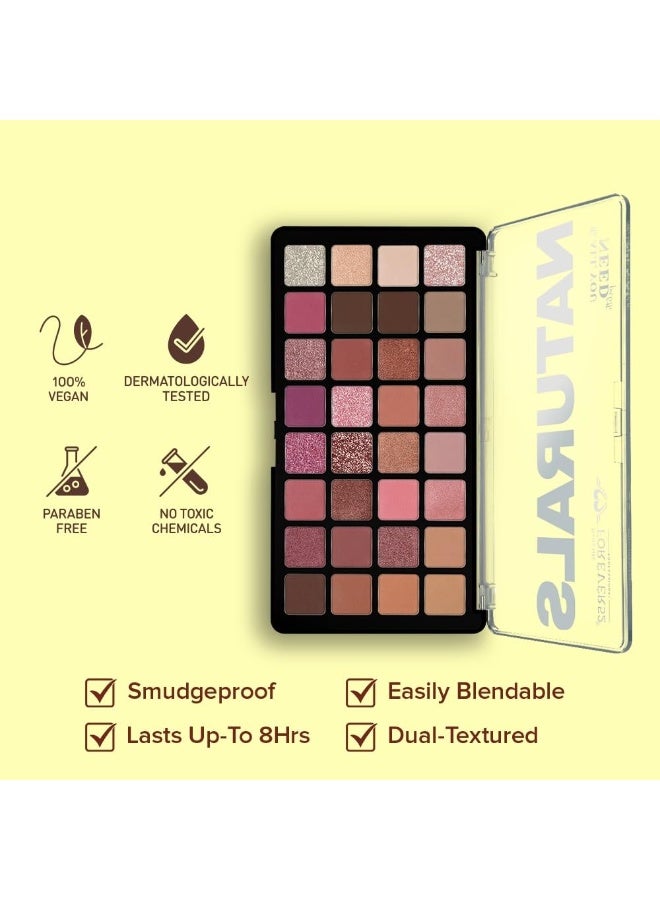 Daily Life Forever52 Naturals The All You Need 32 Shades Eyeshadow Palette| Highly Pigmented and Blendable | Multicolor | Matte and Shimmer Finish (Midnight Haze-03, 48g) - Image 3