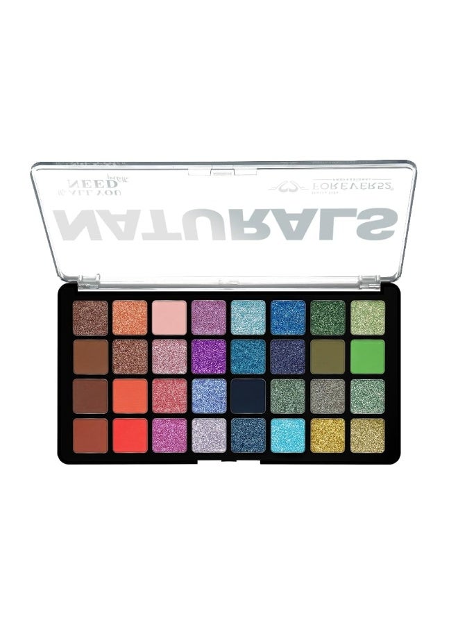 Daily Life Forever52 Naturals The All You Need 32 Shades Eyeshadow Palette| Highly Pigmented and Blendable | Multicolor | Matte and Shimmer Finish (Midnight Haze-03, 48g) - Image 1