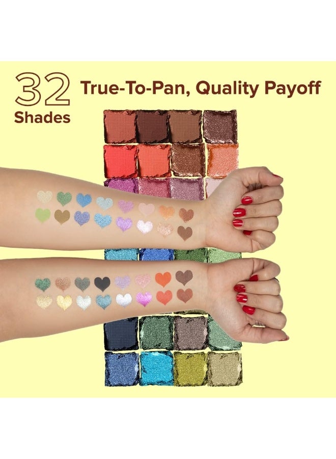 Daily Life Forever52 Naturals The All You Need 32 Shades Eyeshadow Palette| Highly Pigmented and Blendable | Multicolor | Matte and Shimmer Finish (Midnight Haze-03, 48g) - Image 2