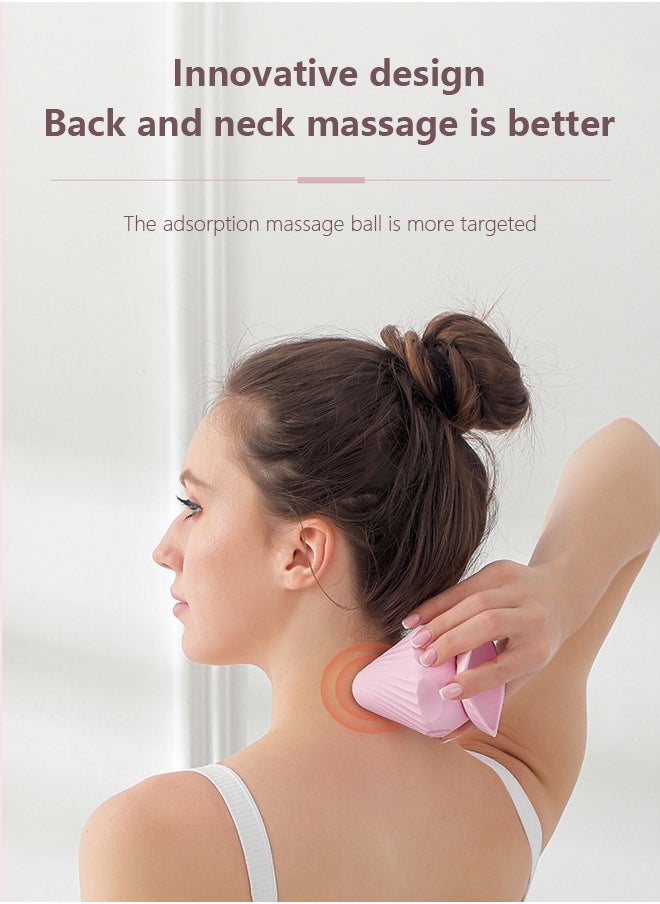 Occuwzz Manual Massage Ball with Suction Cup | Trigger Point Therapy for Deep Tissue & Myofascial Release | Stress Relief for Muscle Nodules - Pink  - Image 4