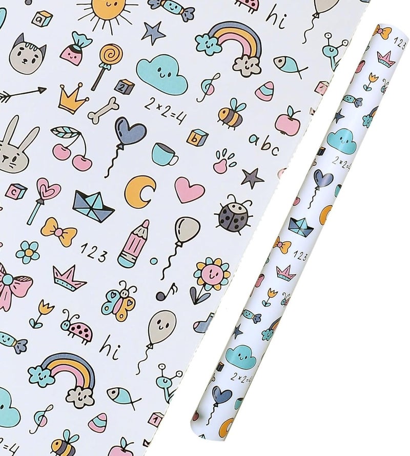 Skywalk Gift Wrapping Paper Sheets Set of 25 (Size-19.5 x 29.5), Perfect for Wrapping Gifts for Your Loved Ones SWGP-97