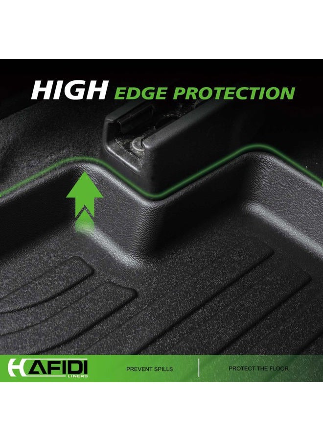 HAFIDI Floor Mats Custom for Toyota Corolla 2009-2013 All Weather Protection TPE Heavy Duty Non-Slip Automotive Floor Liners Fits Front& 2nd Row Full Set Accessories, Black - Image 5