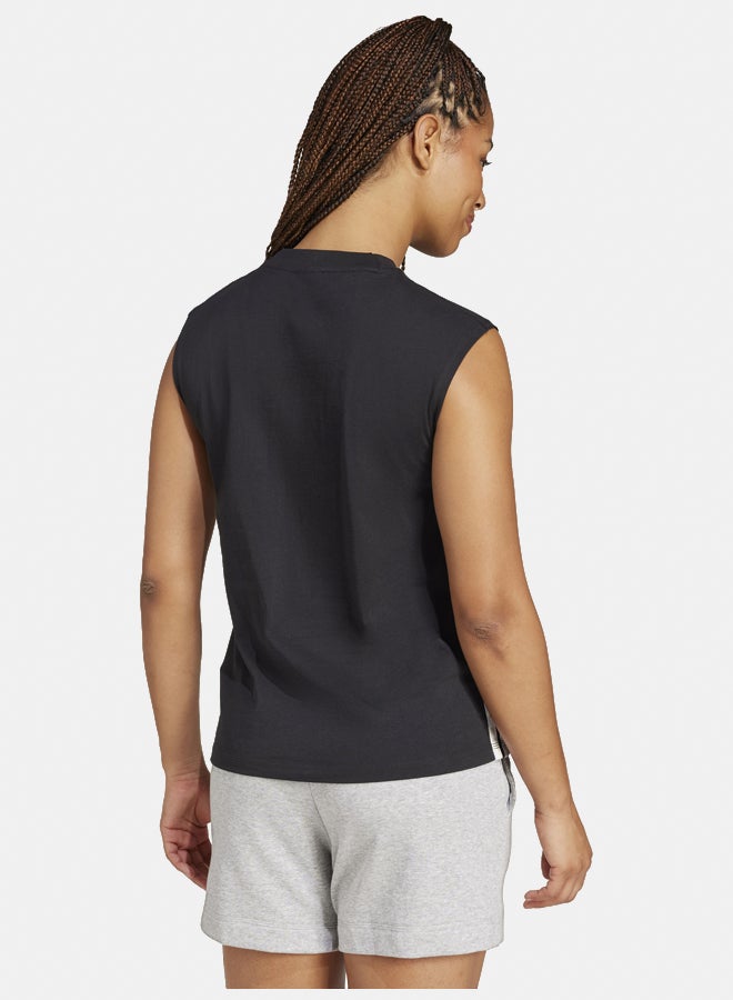 Adidas Essentials 3-Stripes Cotton Lifestyle Tank Top  - Image 4