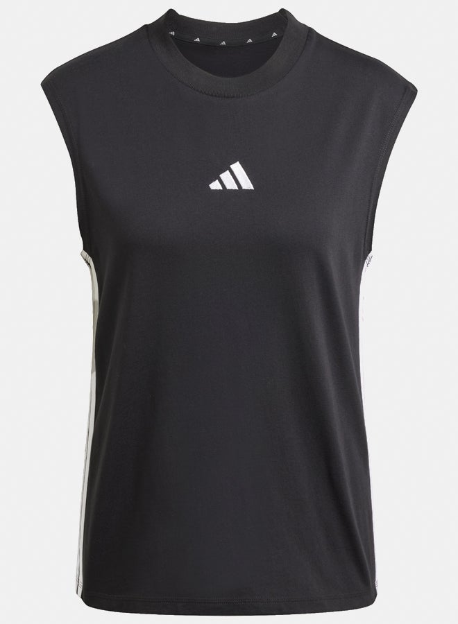 Adidas Essentials 3-Stripes Cotton Lifestyle Tank Top  - Image 2