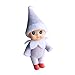 Wuleeuper Tiny Baby Elf Doll Christmas Miniature Elf Decoration Newborn Gift Baby Grow Dolls with Feet and Shoes Purple - Image 3