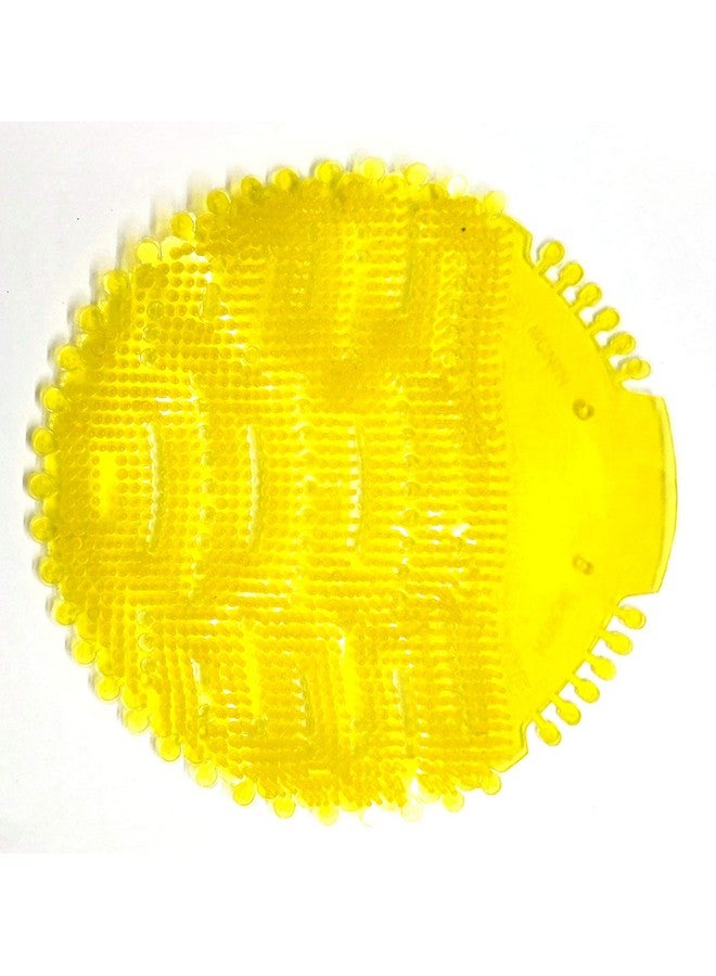 Blue Hut Plastic Urinal Screen Mat (Yellow, Standard Size) -2 Pieces Set (17 CM)