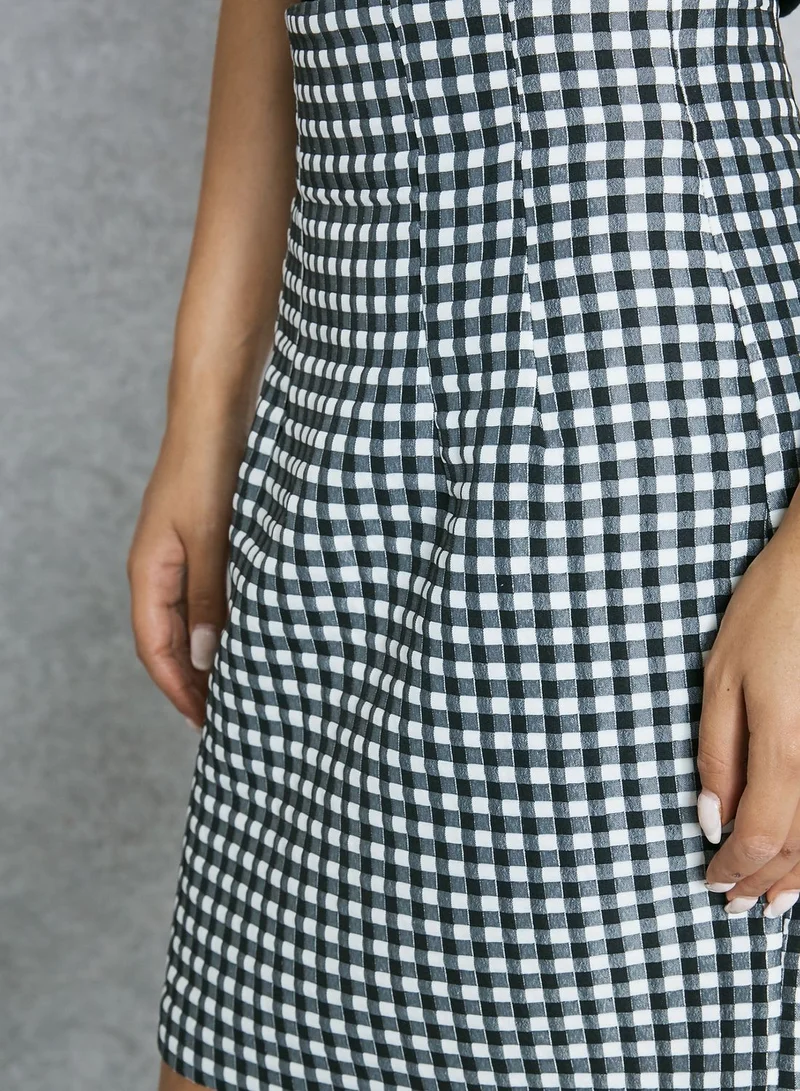 TOPSHOP Gingham Check Skirt