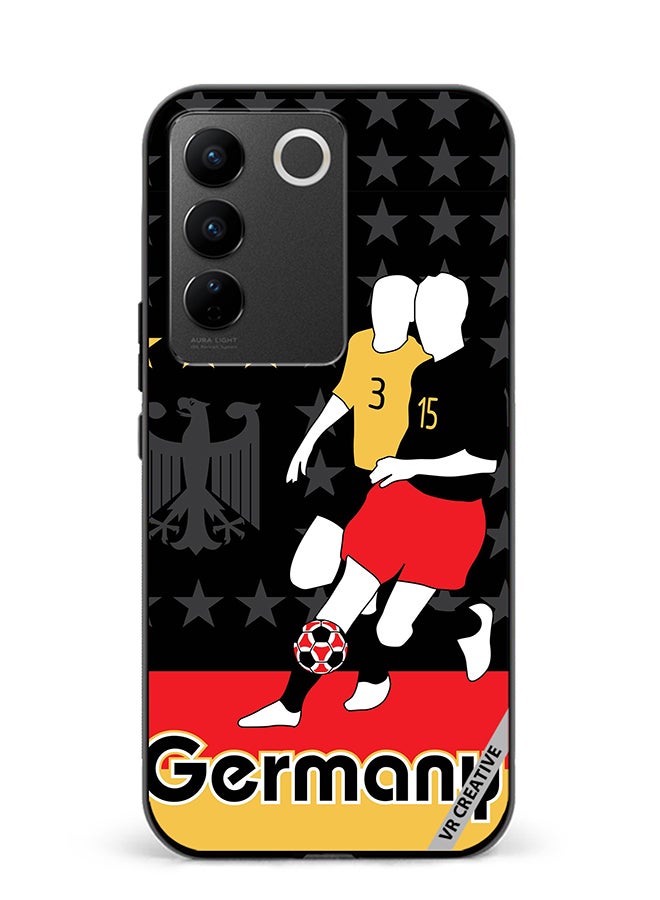 VR CREATIVE Protective Case Cover For Vivo V27e Germany Football Soccer Players Design Multicolour - Image 1