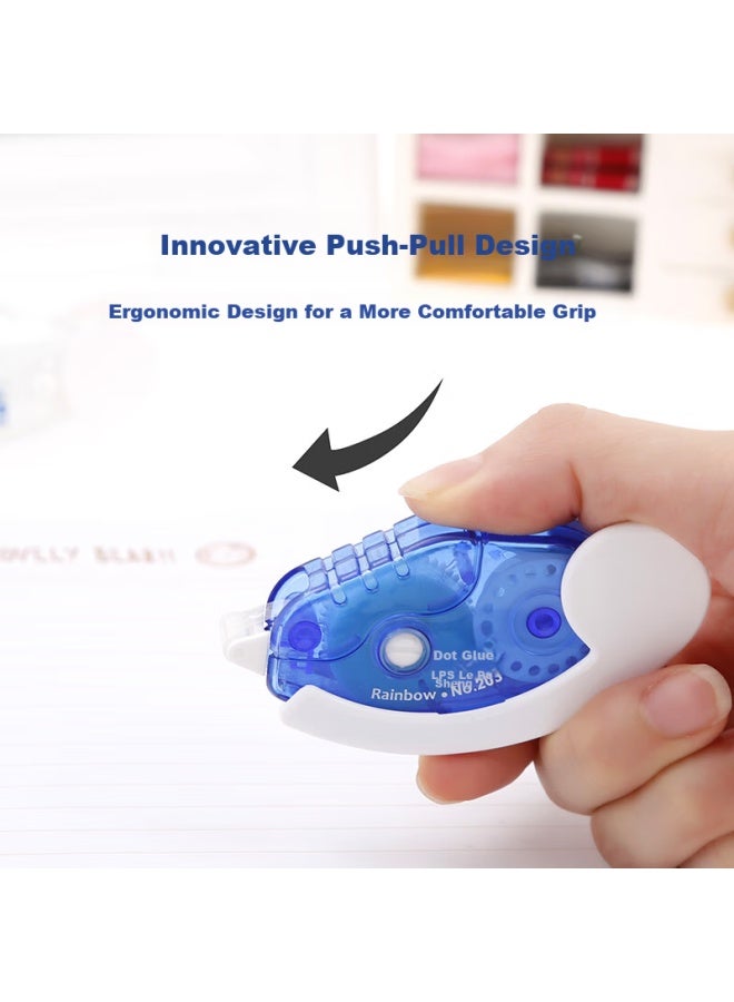 Lps Dotted Glue, Double-Sided Tape For Journaling, Student Correction Tape, Strong Adhesive, High Viscosity Tape, Dotted Glue For Journaling, 203 White - Image 3