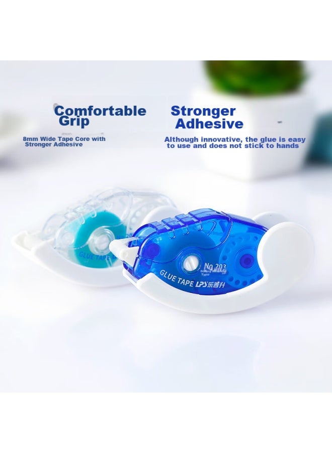 Lps Dotted Glue, Double-Sided Tape For Journaling, Student Correction Tape, Strong Adhesive, High Viscosity Tape, Dotted Glue For Journaling, 203 White - Image 4