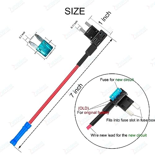 Durvient.com® Mini Blade Fuse Tap Add a Circuit Connector for European Cars Auto Bikes (Pack of 3) - Image 4