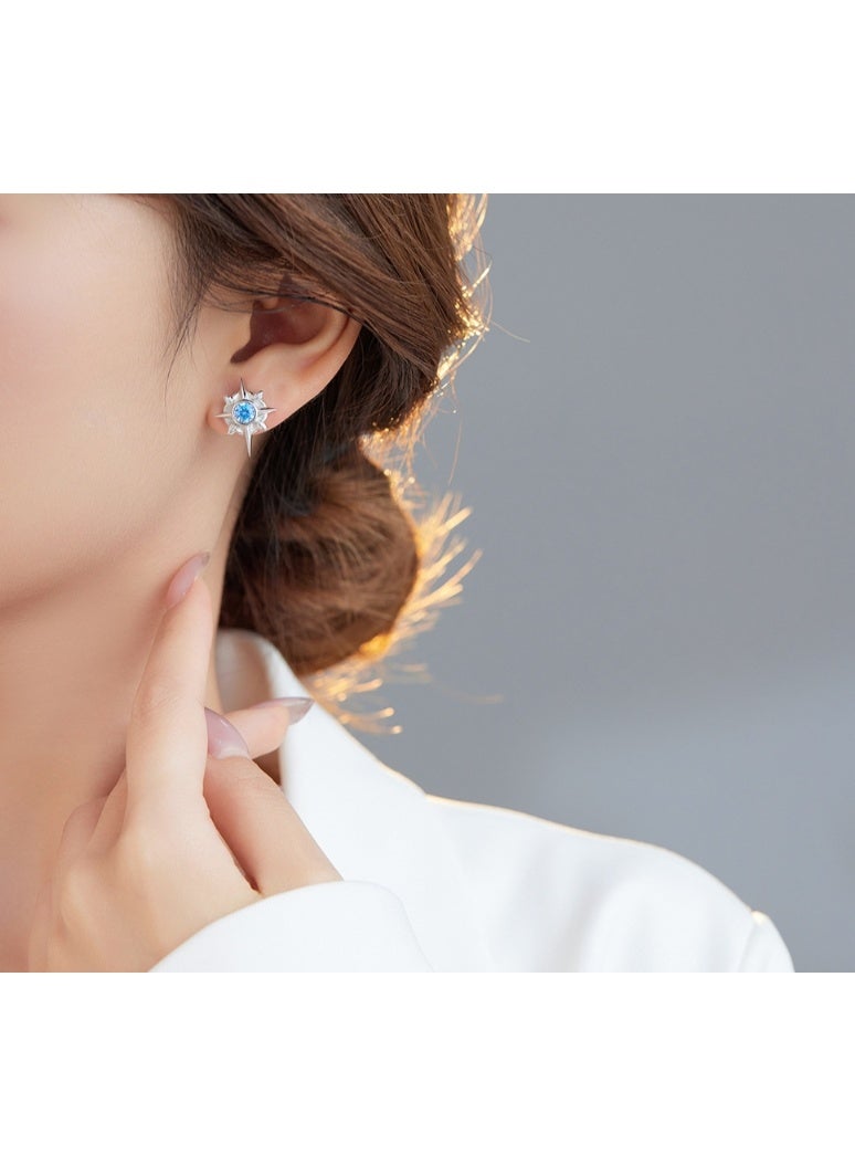 زوج واحد من الأقراط المرصعة للرجال والنساء - Image 5