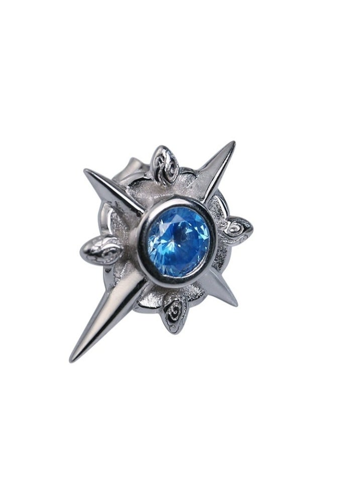 زوج واحد من الأقراط المرصعة للرجال والنساء - Image 3