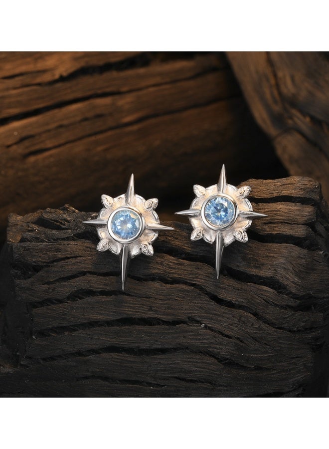 زوج واحد من الأقراط المرصعة للرجال والنساء - Image 1