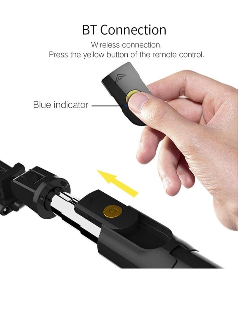 JAJEEK Integrated Selfie Stick Tripod – BT 4.0 Wireless Mini Portable Extendable Selfie Stick for Smartphones - Image 5