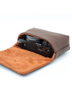 Generic Bbk-m12m Camera Storage Bag For Zv1 Zve10 Lx10 Rx100 Gr3 Compact Card Cameras-Color:Coffee  - Image 5