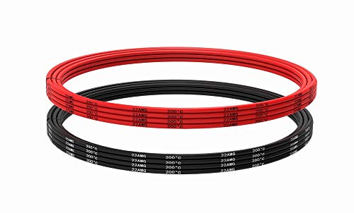 TUOFENG 22 Gauge Electrical Wire - 20 Feet [10 ft Black, 10 ft Red] - Flexible Silicone Wire of Tinned Copper, Solder Through Quickly - Image 5