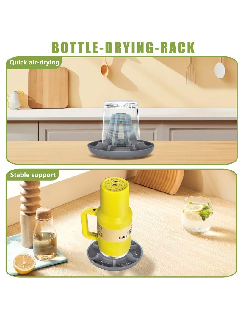 Silicone Bottle Drying Rack for Stanley Cup Accessories, 2 Pack Fast Air Drying Solution for Various Container Sizes - Image 3