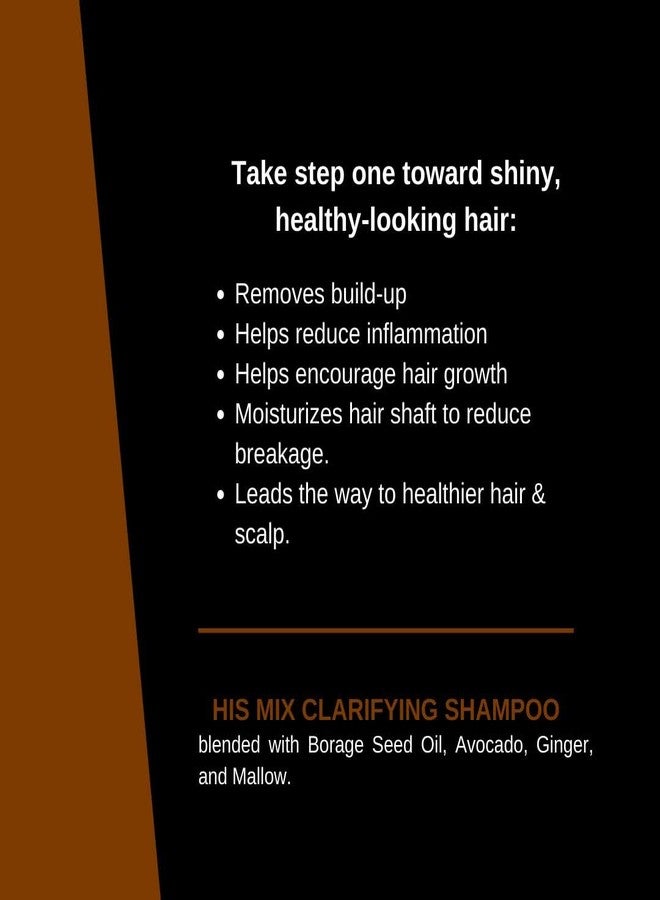 Mixed Chicks HIS MIX Deep Clean Shine Starter Clarifying Shampoo for Men, 6 fl. oz. / 177 ml. - Image 3