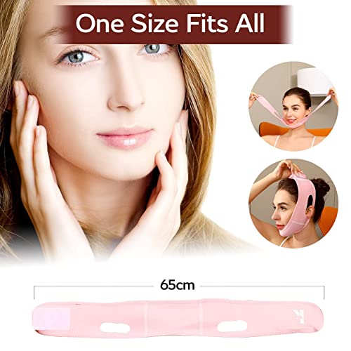 Mroobest ParaFaciem Reusable V Line Mask Facial Slimming Strap Double Chin Reducer Chin Up Mask Face Lifting Belt V Shaped Slimming Face Mask - Image 2