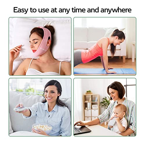 Mroobest ParaFaciem Reusable V Line Mask Facial Slimming Strap Double Chin Reducer Chin Up Mask Face Lifting Belt V Shaped Slimming Face Mask - Image 3