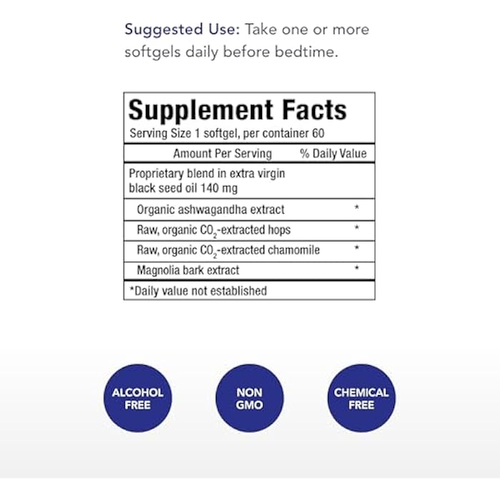 Physician's Strength Restful Sleep - 60 Softgels - Natural Support - 100% Herbal Compound - Melatonin Free - Non-GMO & Soy Free - 60 Servings - Image 2