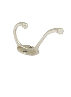 Metal Metal Hat And Coat Hook Wall Hanger, Silver  - Image 2