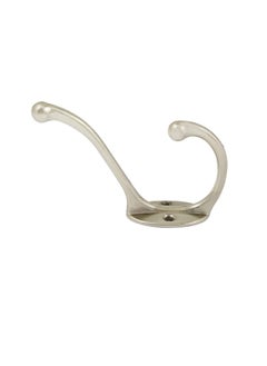 Metal Metal Hat And Coat Hook Wall Hanger, Silver  - Image 1