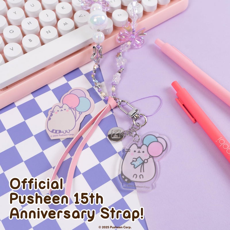 iFace Pusheen the Cat Beaded Wristlet Universal Charm Strap [15th Anniversary Special Limited Edition] - Cute Wrist Straps for Cell Phone Camera Keys AirPods - Image 4