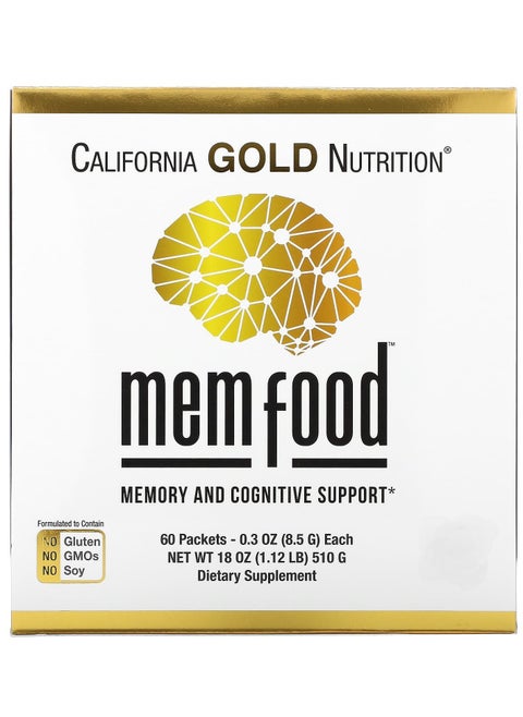 MEM Food, Memory & Cognitive Support, 60 Packets, 0.3 oz (8.5 g) Each