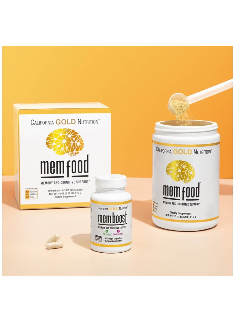 MEM Food, Memory & Cognitive Support, 60 Packets, 0.3 oz (8.5 g) Each
