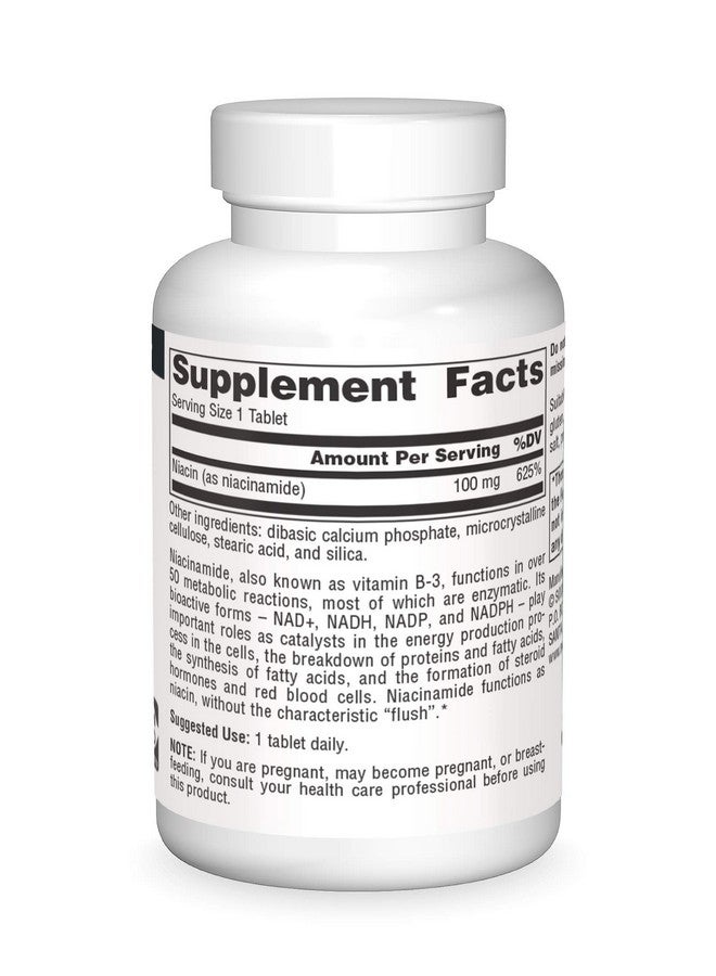 سورس ناتشورالز مكمل غذائي نياسيناميد ب-3 من Source Naturals، 100 مجم - 100 قرص - Image 3