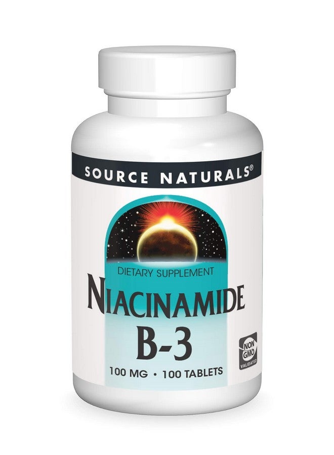 سورس ناتشورالز مكمل غذائي نياسيناميد ب-3 من Source Naturals، 100 مجم - 100 قرص - Image 1