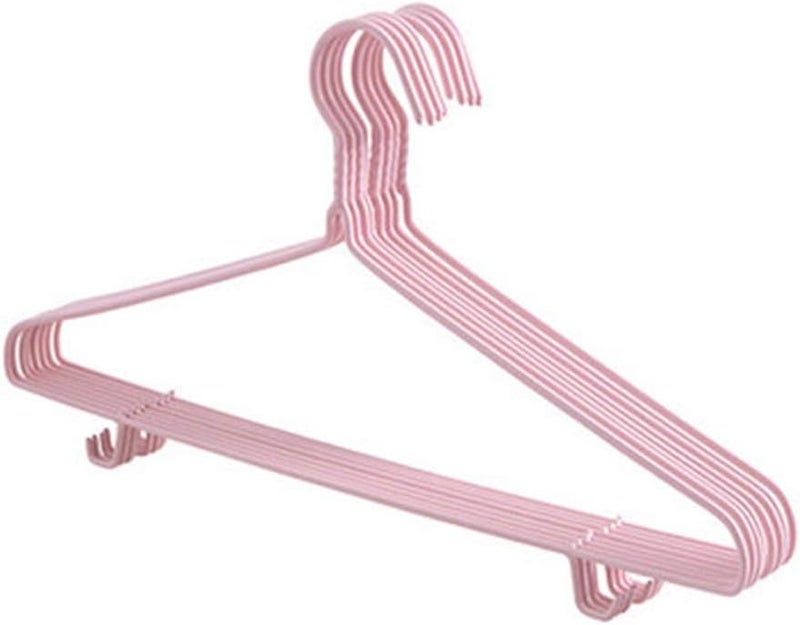 Clothing Hangers Non Slip Clothes Hangers Space Saving Clothes Hangers Durable Hangers,Material Environmentally Friendly,for Suits Coats Shirts Sweaters,Strong,Pink 2-40 Pack - Image 1