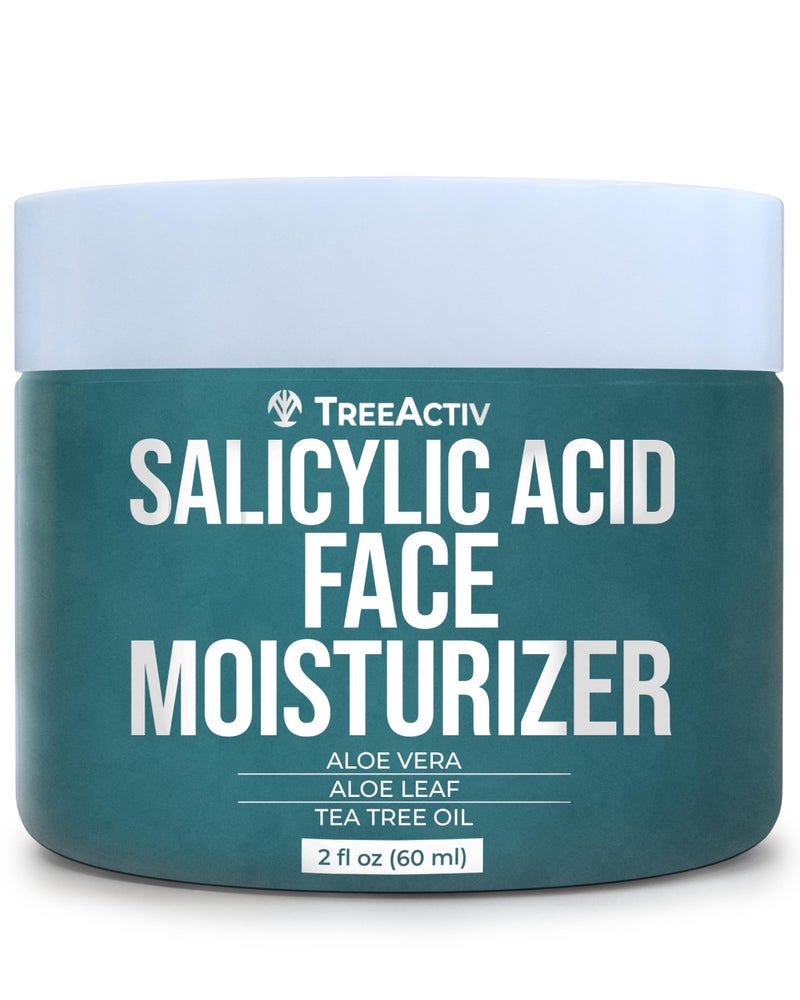 TreeActiv Acne Eliminating Face Cream | Tea Tree Moisturizing Formula for Balanced, Fresh-Looking Skin | Suitable for Sensitive Skin | For Adults and Teens | 2 fl oz - Image 1