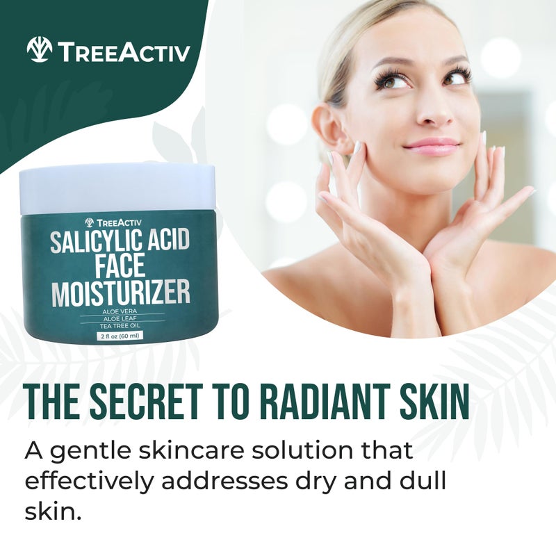 TreeActiv Acne Eliminating Face Cream | Tea Tree Moisturizing Formula for Balanced, Fresh-Looking Skin | Suitable for Sensitive Skin | For Adults and Teens | 2 fl oz - Image 3