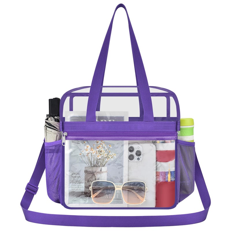 Oraben Clear Bag Stadium Approved 12Ã—6Ã—12 Clear tote for Stadium Events Transparent Lunch Bag for Sports Concert Festival Work - Image 2
