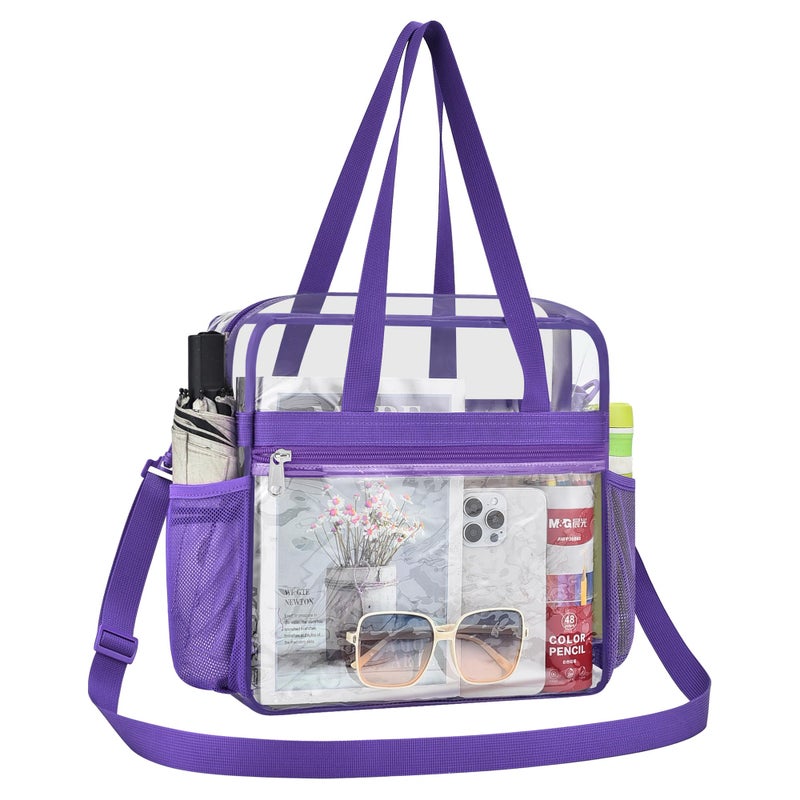 Oraben Clear Bag Stadium Approved 12Ã—6Ã—12 Clear tote for Stadium Events Transparent Lunch Bag for Sports Concert Festival Work - Image 1