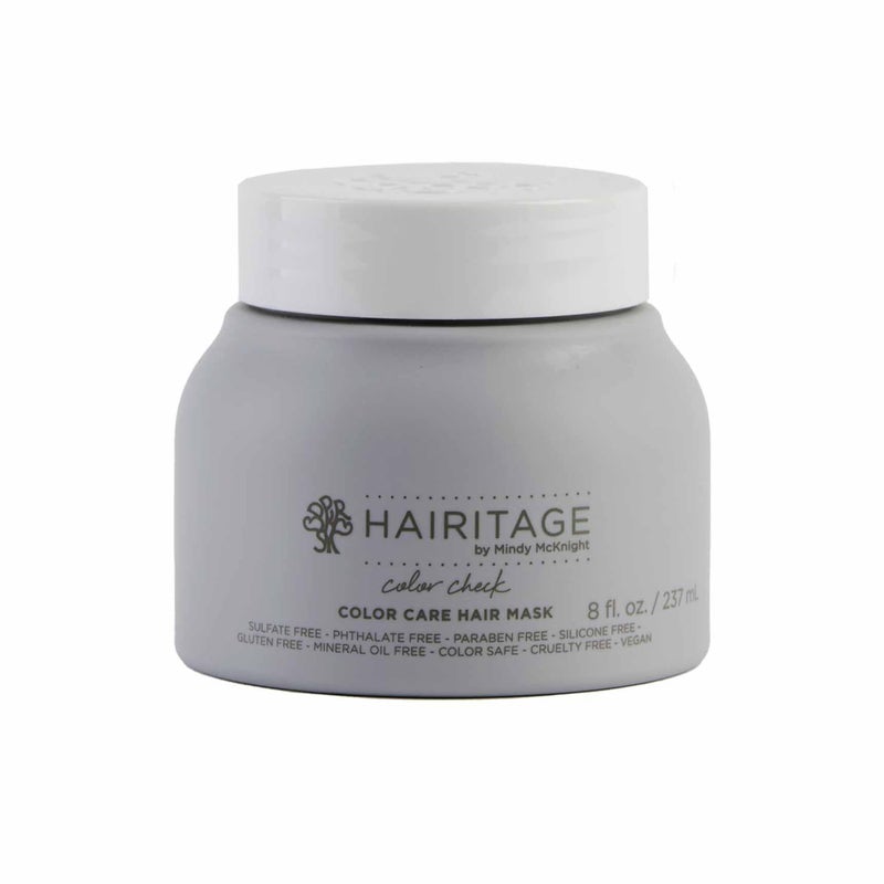Hairitage Color Check Color Care Hair Mask for Color-Treated Hair and Dry & Damaged Hair - UV Protection - Strengthening Moisture Repair Hair Treatment - Color-Safe Hair Mask - 8 fl oz - Image 1