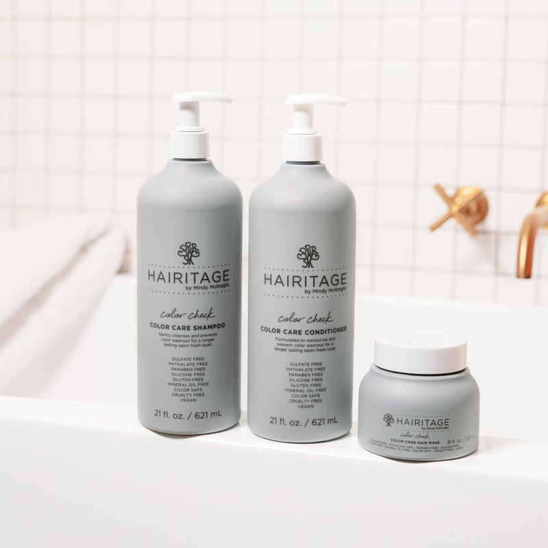 Hairitage Color Check Color Care Hair Mask for Color-Treated Hair and Dry & Damaged Hair - UV Protection - Strengthening Moisture Repair Hair Treatment - Color-Safe Hair Mask - 8 fl oz - Image 5