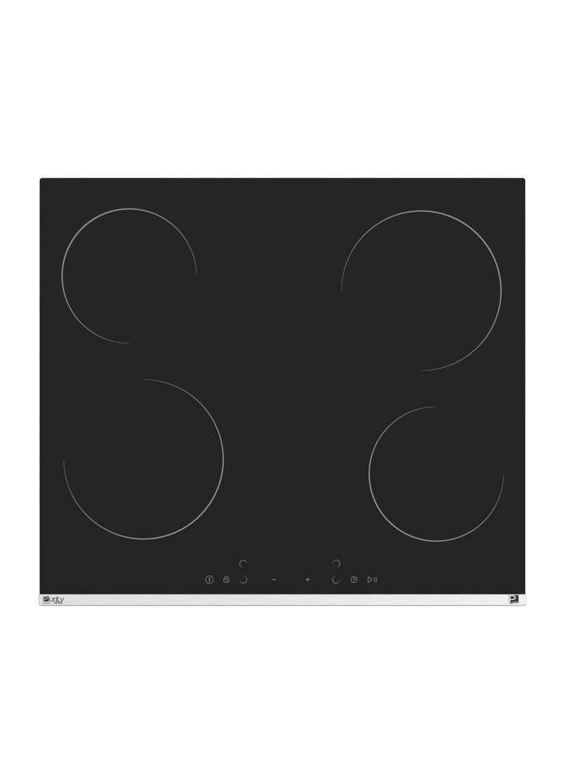 Purity Purity Electric Built-in Hob, 60cm, 4 Burners, Black- MS261  - Image 1