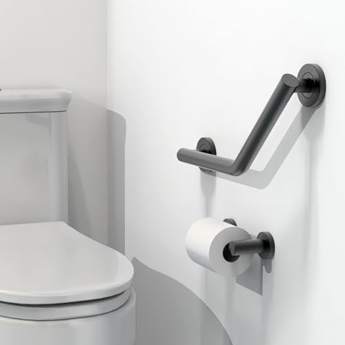 AquaChase Bath Shower and Toilet Safety Grab Bar for Seniors and Handicaps Mobility Aid Balance Assist Handle Stainless Steel 16 inch for Stud Mount - Image 3