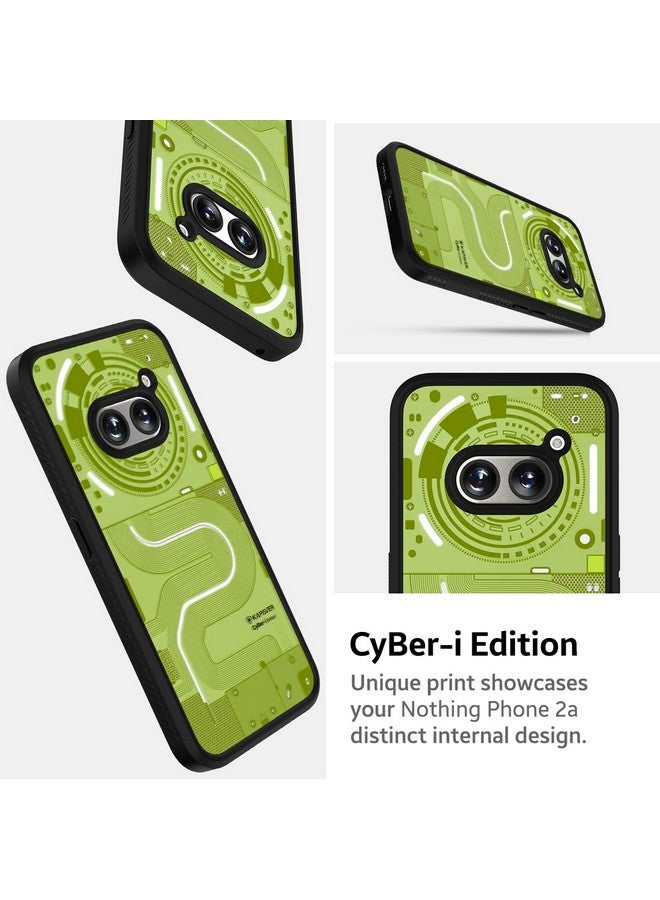 كابيفر غطاء خلفي من سلسلة إمبلس من KAPAVER مصنوع من البولي يوريثان الحراري لهاتف Nothing Phone 2A 5G / Nothing Phone 2A Plus 5G (أسود سايبر-I-02) - Image 4