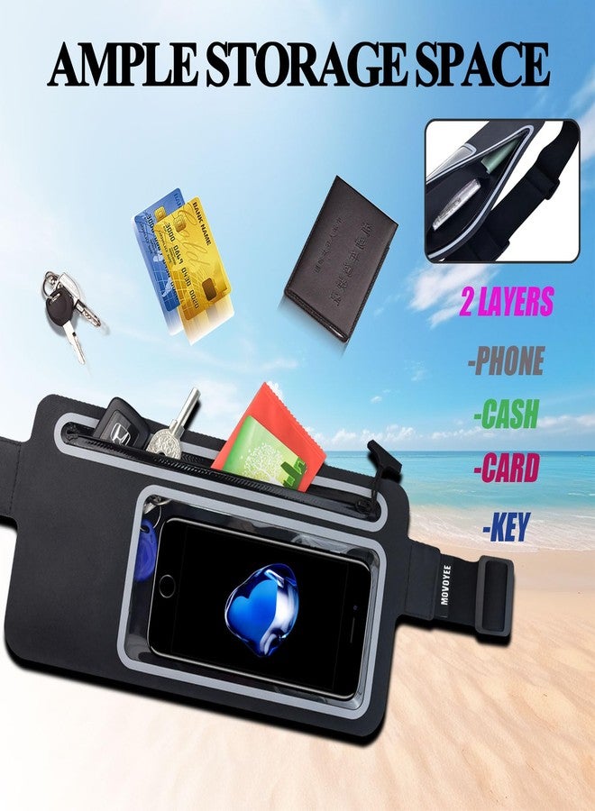 MOVOYEE Dry Bags Waterproof Fanny Pack Women for Swimming Kayaking Men Running Belt Bag Kids Waist Bag,Slim Waist Pack Fit Sea Beach Boating Rafting Water Sport Travel Hiking Camping Cell Phone Pouch - Image 5