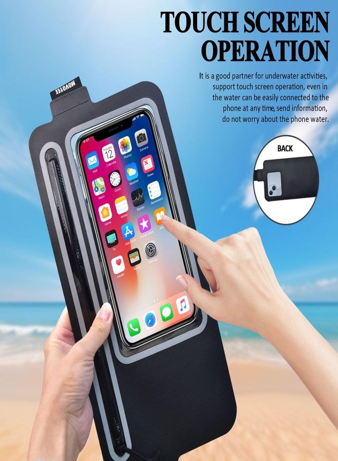 MOVOYEE Dry Bags Waterproof Fanny Pack Women for Swimming Kayaking Men Running Belt Bag Kids Waist Bag,Slim Waist Pack Fit Sea Beach Boating Rafting Water Sport Travel Hiking Camping Cell Phone Pouch - Image 4