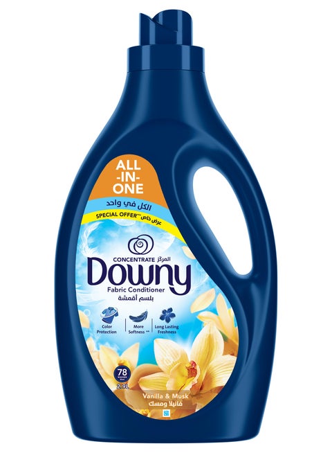 Vanilla & Musk, Fabric Conditioner,Concentrate Softener, With Colour Portection, More Softness and Long Lasting Freshness 2.9L