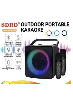 SDRD SD 508 Wireless Karaoke Speaker With Two Wireless Microphones  - Image 2