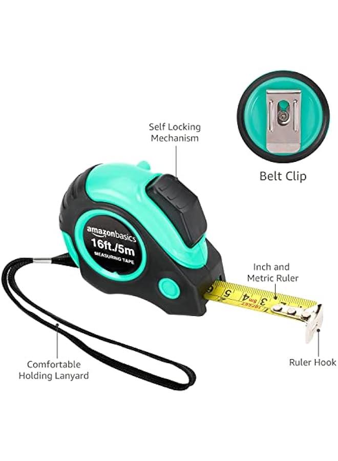 Arabest Tape Measure - 16 ft / 192 in, Turquoise  - Image 3